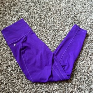 high waisted electric purple Fabletics leggings